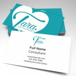 Consultant Business Card - Heart Design (pack of 250)