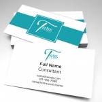 Consultant Business Card - Ribbon Design (pack of 250)